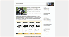 Desktop Screenshot of motorradbrille.net